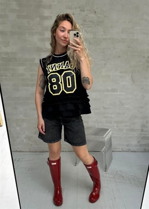 Cycora oversized tank top Black A1050225 Ganni 